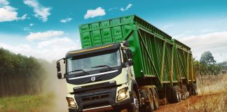 Raízen recebe 210 caminhões da Volvo para o transporte de cana-de-açúcar. Os novos caminhões começam a operar entre os dias 21 e 22 deste mês.