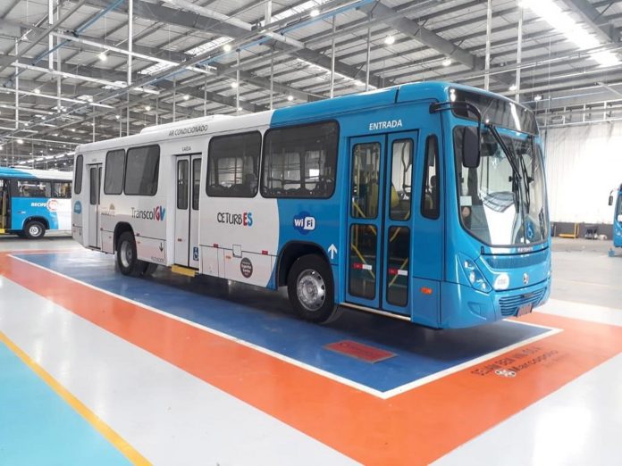 A Marcopolo, acaba de entregar o primeiro lote de 121 ônibus urbanos Torino para o Sistema de Transporte Coletivo da Região Metropolitana da Grande Vitória
