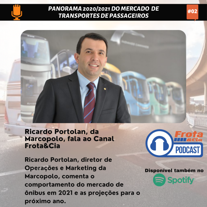 Ricardo Portolan, diretor de Operações e Marketing da Marcopolo, comenta o comportamento do mercado de ônibus em 2021 e as projeções para o próximo ano.