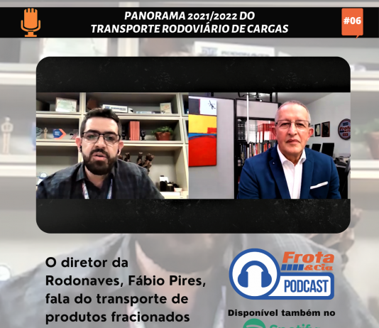 O diretor da Rodonaves, Fábio Pires, fala do transporte de produtos fracionados