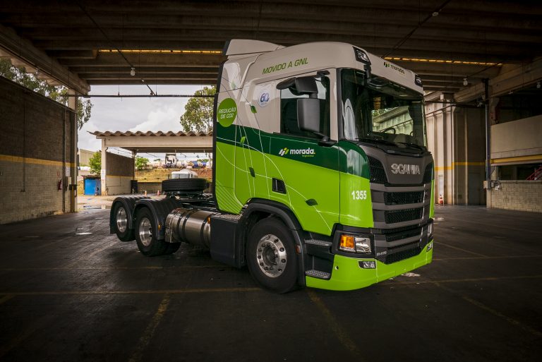 Morada Logística compra 5 caminhões movidos a GNL da Scania