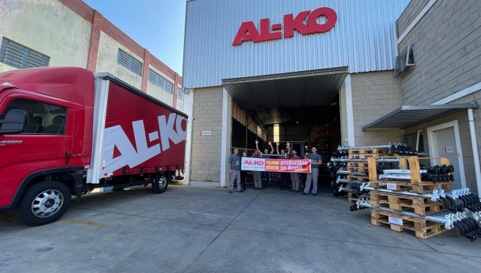 A AL-KO Brasil comemora a fabricação de 10.000 eixos. A fabricação no Brasil iniciou em 2019 e levou quase 3 anos para alcançar as primeiras